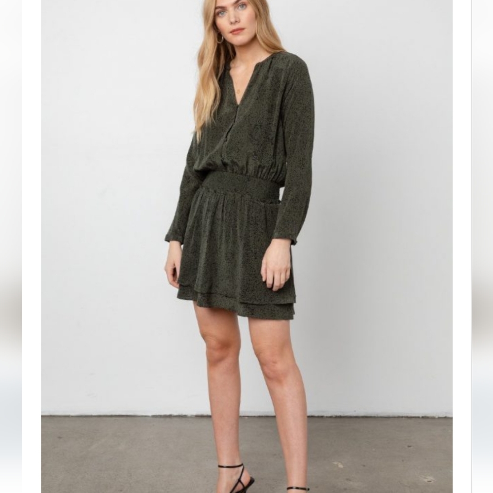 New Rails Jasmine Mini Dress Speckle Drop Smock W… - image 1